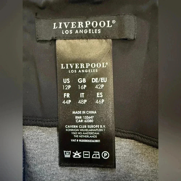 Liverpool Women’s Los Angeles Bia Plaid Knit Pencil Skirt - Size 12P - Picture 5 of 6